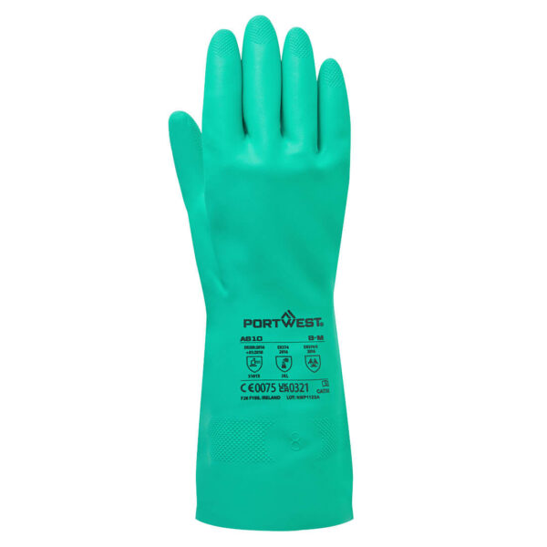 A810 - Nitrosafe Chemical Gauntlet - Nitrile Green