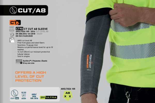 CT90 - CT Cut A8 Sleeve Gray - Image 3