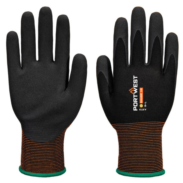 A373 - GP Grip 18 Latex Sandy Glove Black - Image 3