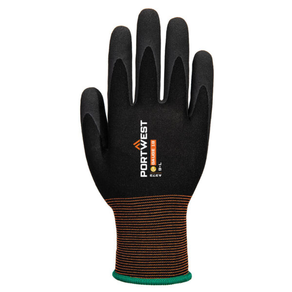 A373 - GP Grip 18 Latex Sandy Glove Black