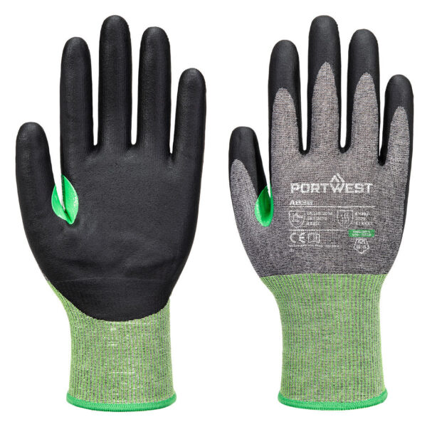 A636 - CS Cut C18 Nitrile Glove A3 Gray/Black - Image 2