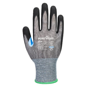 A648 - CS Cut D21 Nitrile Glove A4 Gray/Black