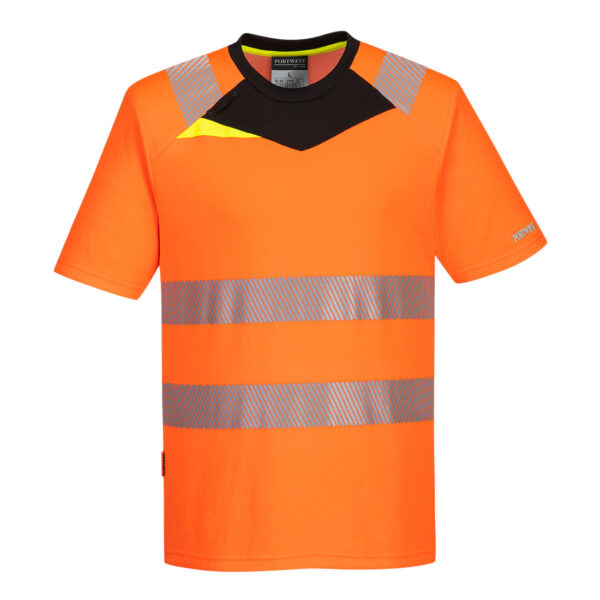 DX413 - DX4 Hi-Vis T-Shirt S/S Orange/Black