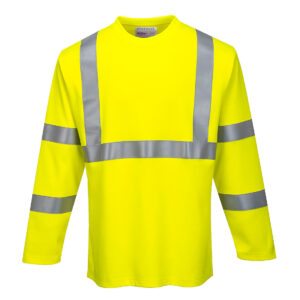 FR96 - Modaflame Knit Hi-Vis FR Long Sleeve T-Shirt Yellow