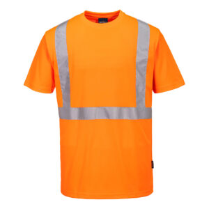 Portwest S198 - Hi-Vis Pocketless S/S T-Shirt Orange
