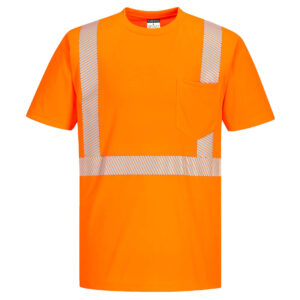 S194 - Hi-Vis Segmented Tape T-Shirt S/S Orange