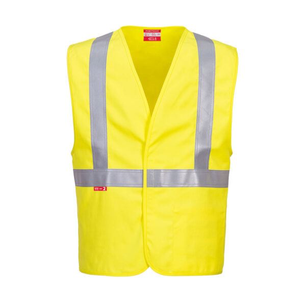 UFR23 - Bizflame 88/12 Hi-Vis FR Woven Vest Yellow