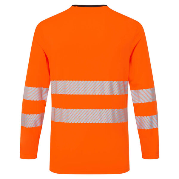 DX416 - DX4 Hi-Vis T-Shirt L/S Orange/Black - Image 3