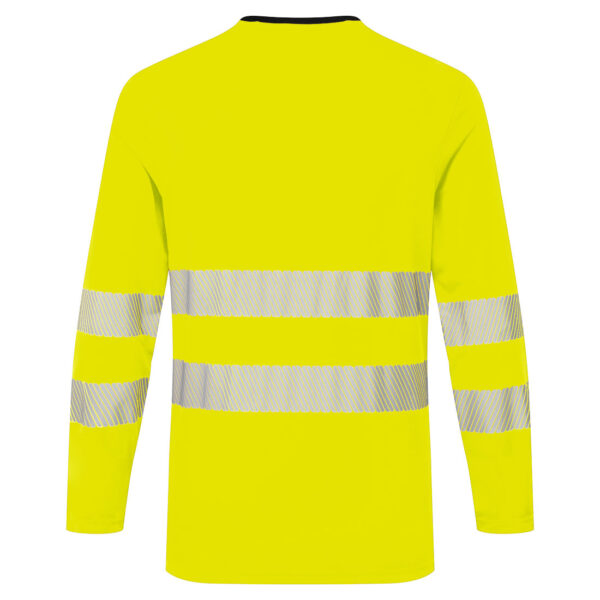 DX416 - DX4 Hi-Vis T-Shirt L/S Yellow/Black - Image 2