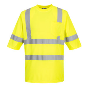 S397 - Hi-Vis Mesh Insert Class 3 T-Shirt S/S Yellow
