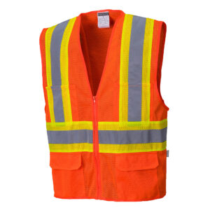 US371 - Tulsa Hi-Vis Mesh Executive Vest Orange