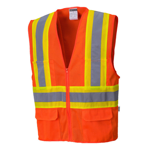 US371 - Tulsa Hi-Vis Mesh Executive Vest Orange