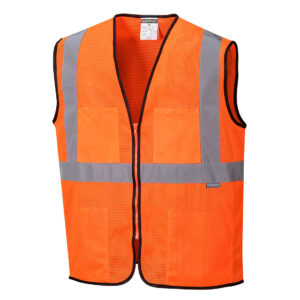 US380 - Tampa Hi-Vis Band and Brace Vest Orange