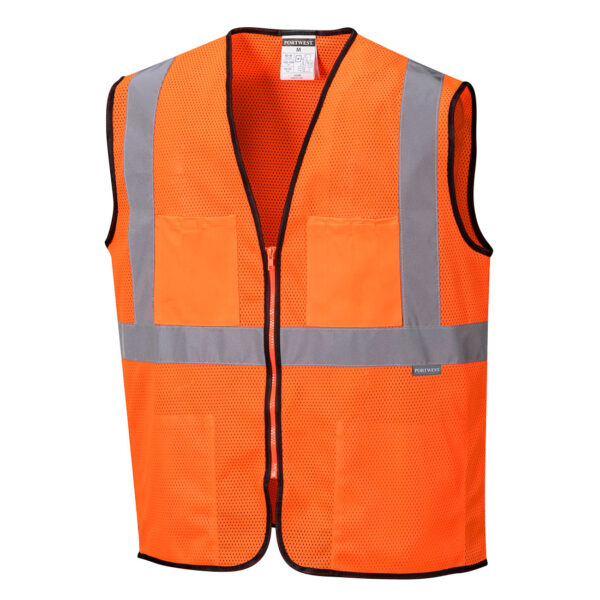 US380 - Tampa Hi-Vis Band and Brace Vest Orange