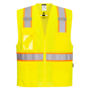 US394 - Hi-Vis Contrast Fall Protection Vest Yellow