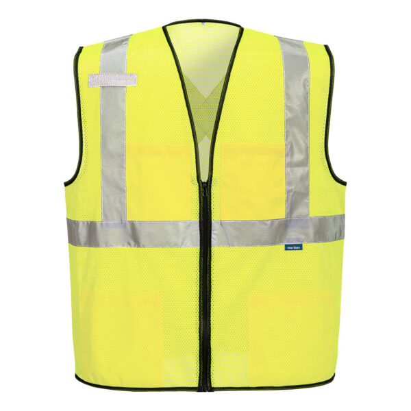 US396 - Tampa Hi-Vis Mesh X-Back Vest Yellow