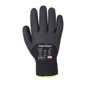 A146 - Cold 15 Nitrile Sandy 3/4 Dipped Glove Black