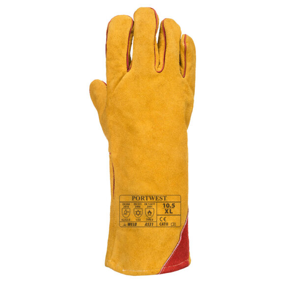 A531 - Reinforced Winter Welding Gauntlet Brown - Image 3