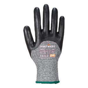 A621 - Cut D13 3/4 Nitrile Foam Glove A4 Black