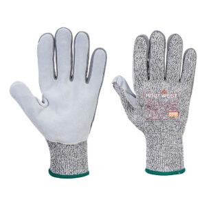 A630 - Cut D13 Leather Palm Glove A4 Gray