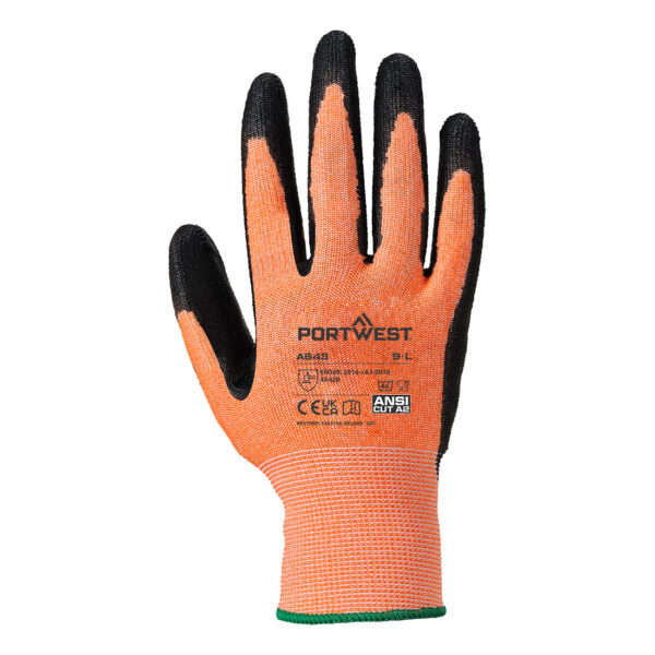 A643 - Cut B13 Nitrile Amber Glove A2 Amber