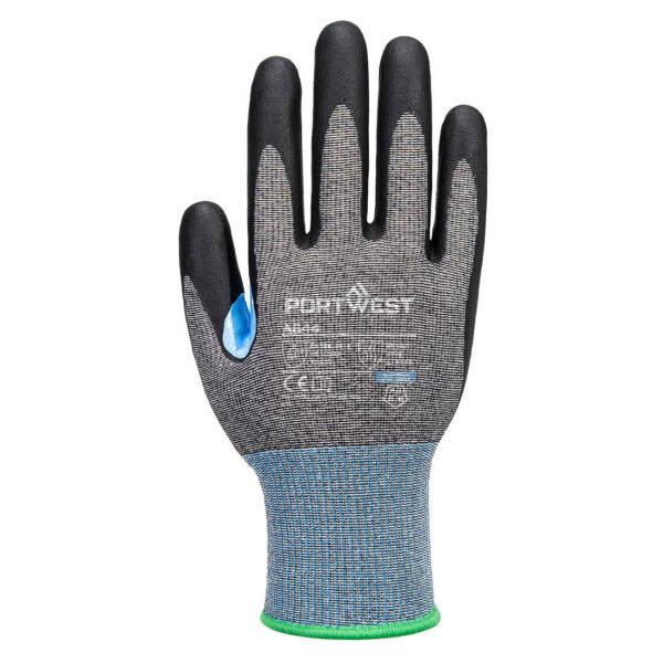 A644 - CS Cut D15 Nitrile Glove A4 Gray/Black