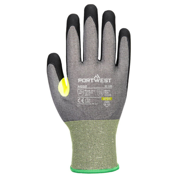 A652 - CS Cut E21 Nitrile Glove A5 Gray/Black