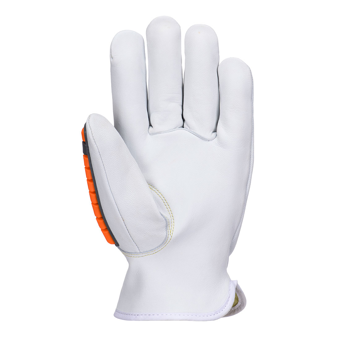 A747 - Impact Goat Leather Cut Glove A6 White - Image 2