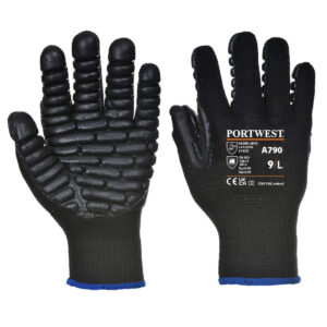 A790 - Anti-Vibration 10 Rubber Chloroprene Glove Black