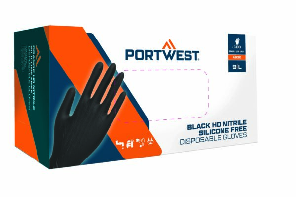 A930 Portwest Orange HD Disposable Gloves: Premium Protection for Professional Applications
