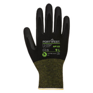 AP10 - Grip 15 Foam Nitrile Bamboo Glove (Pk12) Black