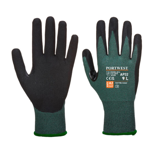AP32 - Cut B18 Dexti Pro Nitrile Glove A2 Black/Gray - Image 2