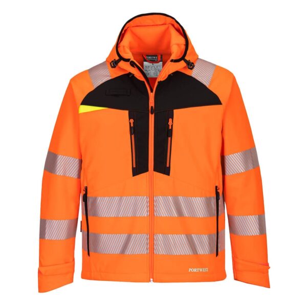 DX475 - DX4 Hi-Vis Softshell (3L) Orange/Black from Portwest
