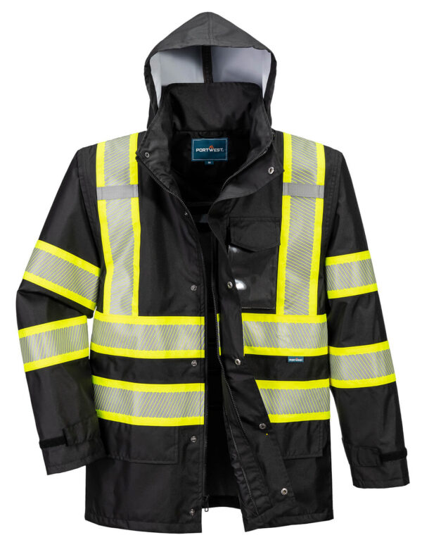 F366 - Iona Plus Lined Rain Jacket Black from Portwest