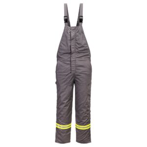 FR422 - Bizflame Work Insulated FR Bib Overall Gray