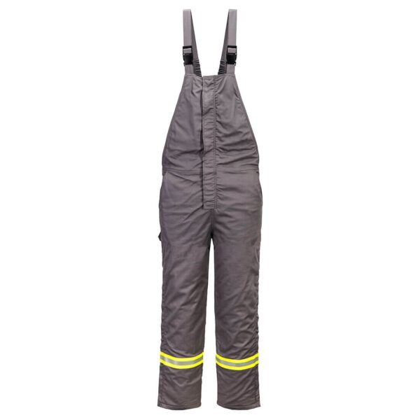 FR422 - Bizflame Work Insulated FR Bib Overall Gray