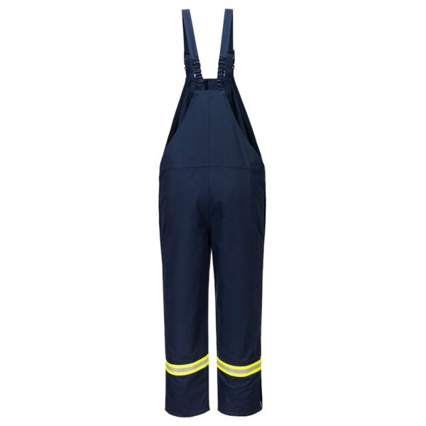 FR422 - Bizflame Work Insulated FR Bib Overall Navy - Image 3