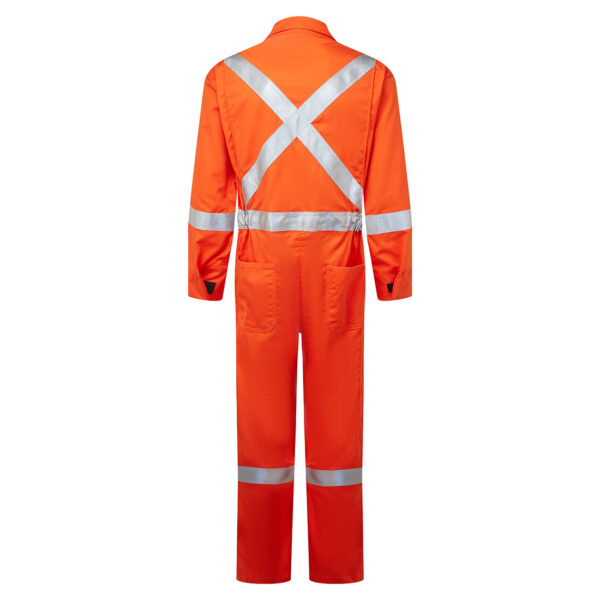 IUS408 - Ultrasoft 7oz Deluxe Coverall Orange - Image 2