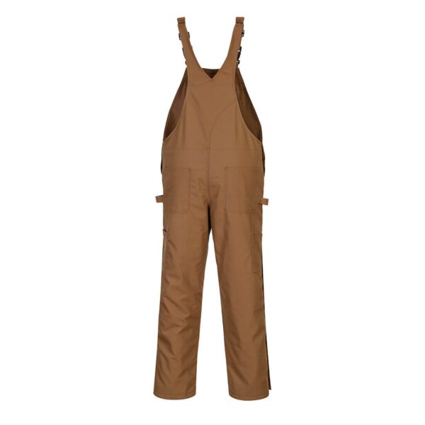 UFR49 - DuraDuck Flame Quilt Lined FR Bib Overall - Image 3