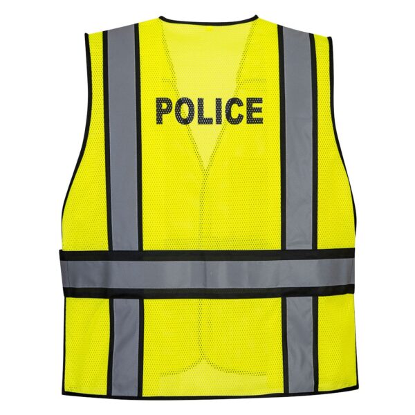 US387 - Hi-Vis Public Safety Vest Yellow/Black - Image 3