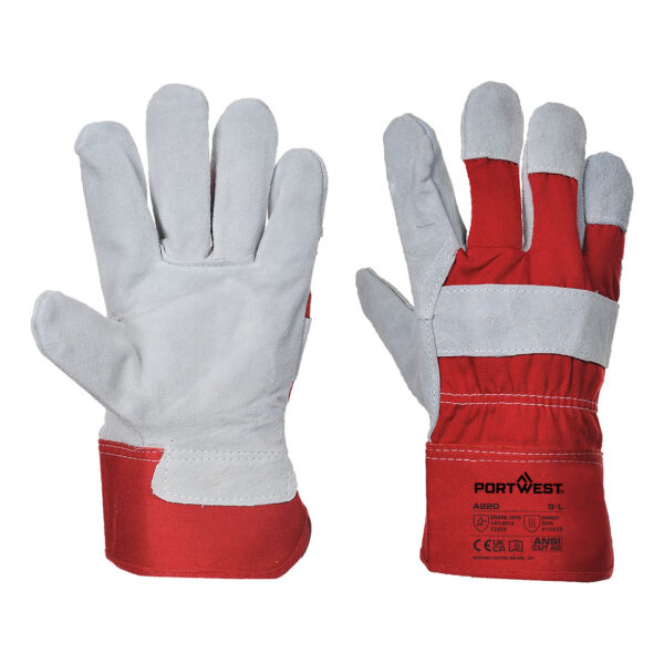A220 - Premium Chrome Rigger Glove Red - Image 2