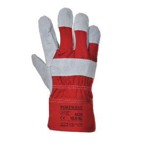 A220 - Premium Chrome Rigger Glove Red