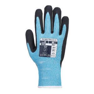 A667 - Claymore Cut F13 Nitrile Glove A8 Blue/Black