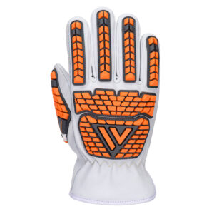 A748 - Impact Goat Leather Thermal Cut Glove A6 White