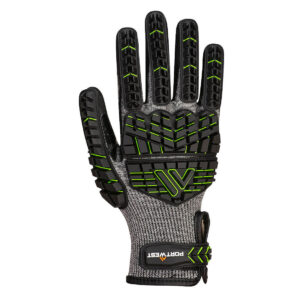 A755 - Impact F15 Nitrile Foam Reinforced G Palm Glove A7 Black/Green