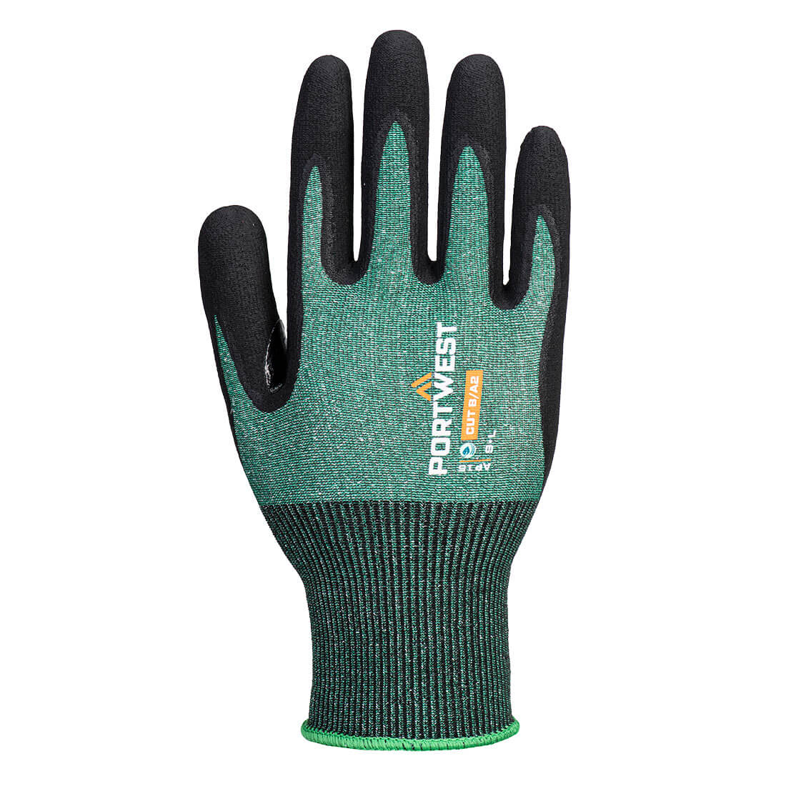 AP15 - SG Cut B18 Eco Nitrile Glove A2 - (Pk12) Green/Black