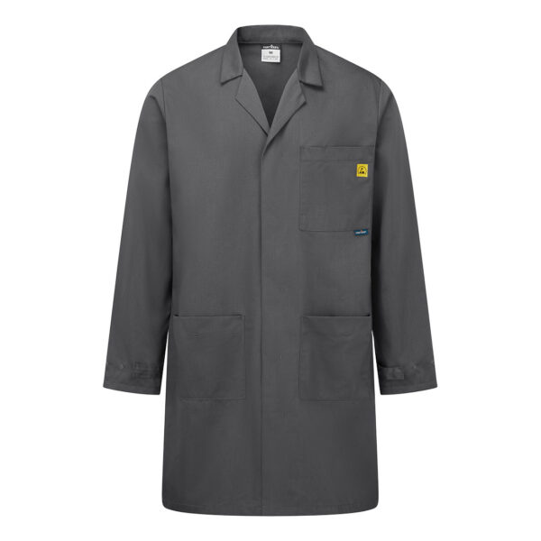 AS10 - Anti-Static ESD Coat Zoom Gray