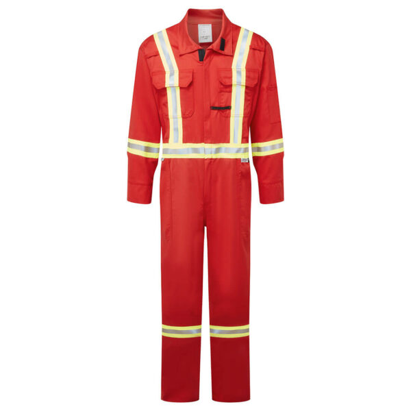 IAS3108 - Avenger 7oz Coverall Red Tall - Image 2