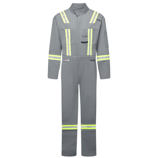 IUS106 - Ultrasoft 9oz Contractor Coverall Gray Tall - Image 2