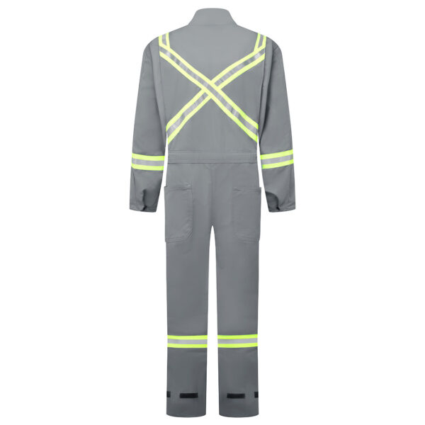 IUS106 - Ultrasoft 9oz Contractor Coverall Gray Tall - Image 3